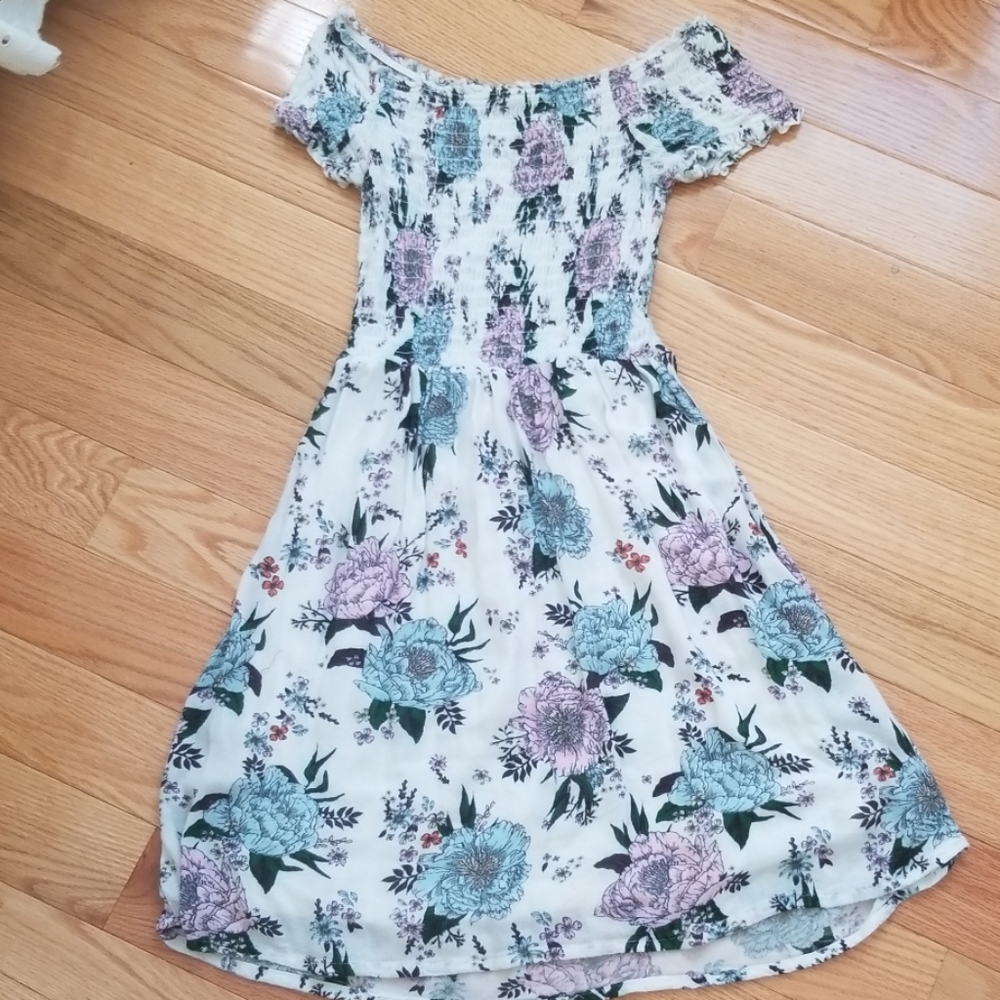 White floral dress